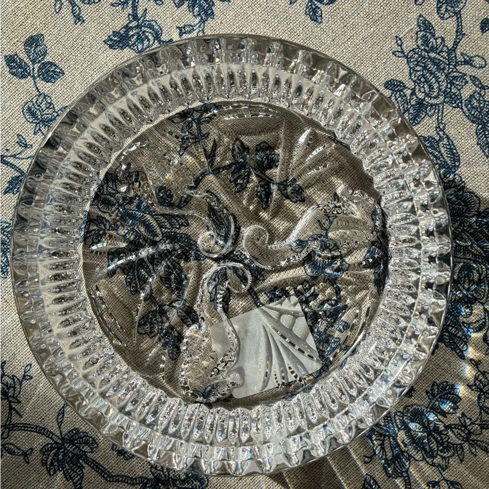 Waterford Best Wishes Seahorse Wine Bottle Coaster - Picture 1 of 7